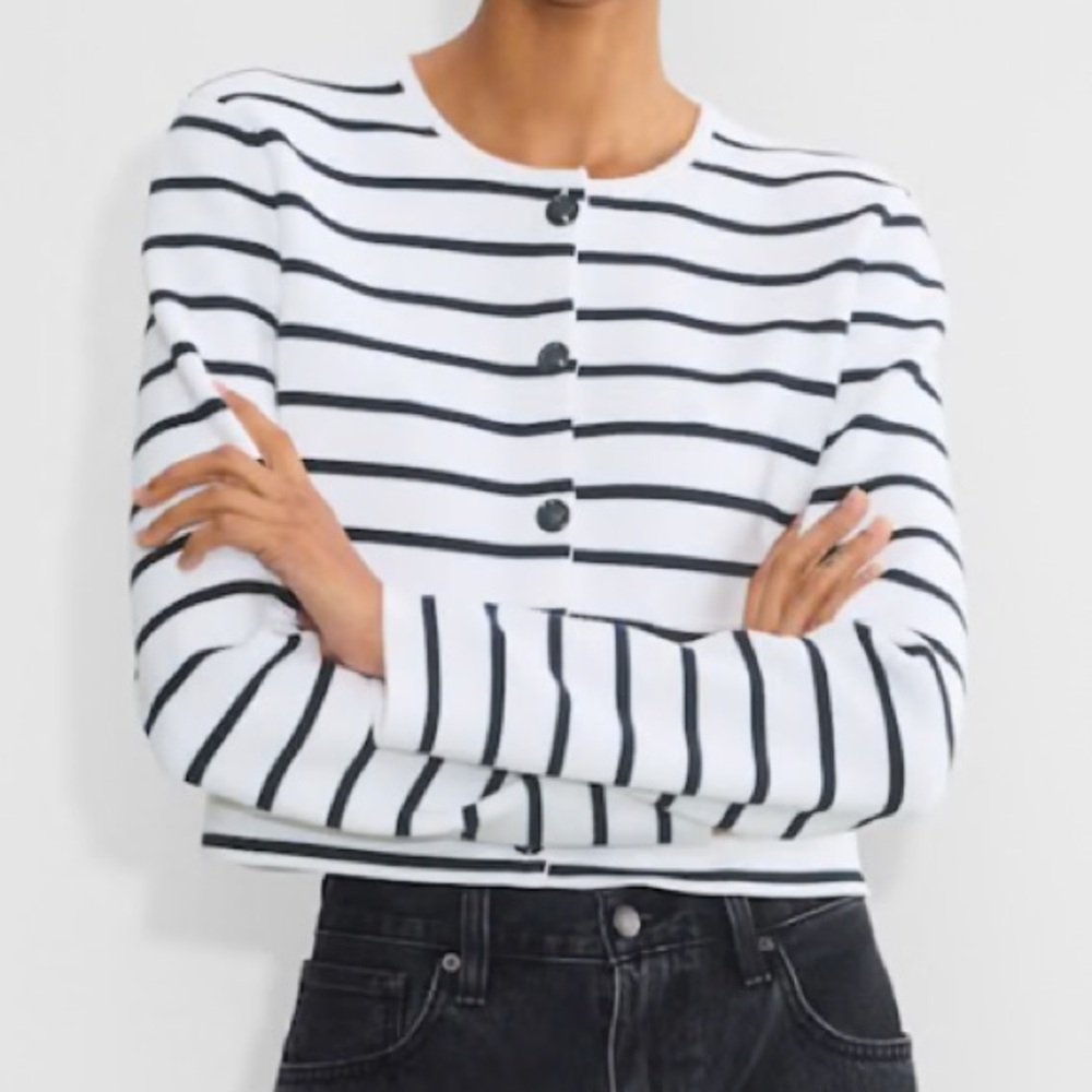 Aritzia Babaton color White admiral Notable Cardigan - Picture 7 of 7